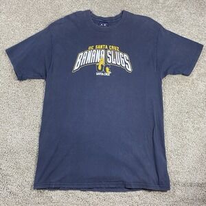 Vintage 1997 UC Santa Cruz Banana Slugs T-Shirt Mens XL Navy Blue AS Sport Tee